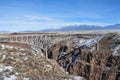 Rio Grande Gorge Bridge Royalty Free Stock Photo