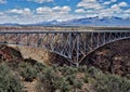 Rio Grande Gorge Bridge in New Mexico Royalty Free Stock Photo