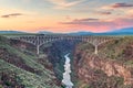 Rio Grande Gorge Bridge Royalty Free Stock Photo