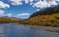 Rio Grande River During Fall In Colorado Royalty Free Stock Photo