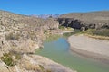 Rio Grande River flowing through a Canyon along the Mexican border, Big Bend National Park, Texas, USA Royalty Free Stock Photo