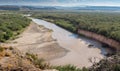 Rio Grande River on the Mexico Border Royalty Free Stock Photo