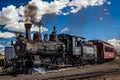 Rio Grande Southern 20 Steam Locomotive at Antonito Colorado Royalty Free Stock Photo