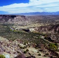 Rio Grande Valley and Sangre de Cristos Range - NM Royalty Free Stock Photo