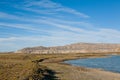 Rio La Leona view, Santa Cruz province, Patagonia Royalty Free Stock Photo