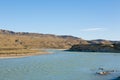 Rio La Leona view, Santa Cruz province, Patagonia Royalty Free Stock Photo