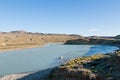 Rio La Leona view, Santa Cruz province, Patagonia Royalty Free Stock Photo