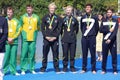 Rio2016 men's rowing coxless pair medal ceremony.