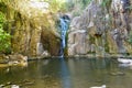 Rio Mourao Waterfall - Cascata de Ancos Royalty Free Stock Photo