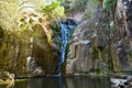 Rio Mourao Waterfall - Cascata de Ancos Royalty Free Stock Photo