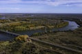 Rio Negro landscape in Patagonia, passing through the city of General Conesa,