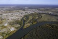 Rio Negro landscape in Patagonia, passing through the city of General Conesa