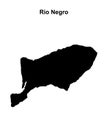 Rio Negro outline map Royalty Free Stock Photo