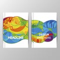 Rio 2016 Olympics brochures with abstract background. Royalty Free Stock Photo