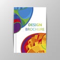 Rio 2016 Olympics brochures with abstract background.