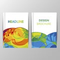 Rio 2016 Olympics brochures with abstract background. Royalty Free Stock Photo