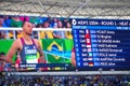 Rio2016 Olympics screen with Andre De Grasse