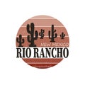 Rio Rancho new mexico grunge shirt stamp on white background, illustration