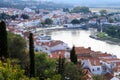 Rio Sado, flowing through Alcacer do Sal town, Portugal Royalty Free Stock Photo