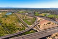 Rio Salado flood control area Aerial View Royalty Free Stock Photo