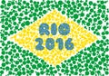 Rio 2016 silhouette consisting of circle.