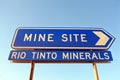 Rio Tinto Dampier Salt Port Hedland Western Australia Royalty Free Stock Photo