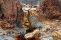 Rio Tinto coloured river near Nerva in Spain Royalty Free Stock Photo