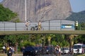 Rio2016 torch relay on streets of Rio de Janeiro