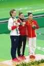 Rio2016 women trampolene medalists