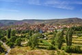 Small town in green ruralscape Royalty Free Stock Photo