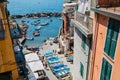 Riomaggiore beach town in Cinque Terre, Italy