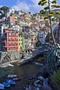 Riomaggiore Cinque Terre, Old city view, Italy, Europe