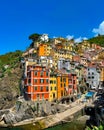 Riomaggiore fisherman village, Cinque Terre in Italy Royalty Free Stock Photo
