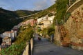 Riomaggiore in sunset, Cinque Terre, Liguria, Italie