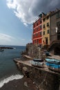 Riomaggiore view, gulf of 5 Terre b