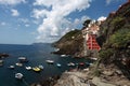 Riomaggiore view, gulf of 5 Terre h