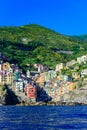 Riomaggiore - Village Of Cinque Terre National Park At Coast Of Italy. Beautiful Colors At Sunset. Province Of La Spezia, Liguria
