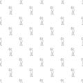 Riot of man pattern vector seamless