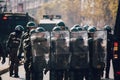 Riot police, Chile Royalty Free Stock Photo