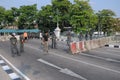 Riot Police Guard Government House in Bangkok Royalty Free Stock Photo