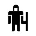 Riot police icon or logo isolated sign symbol vector illustration Royalty Free Stock Photo