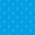 Riot of woman pattern vector seamless blue