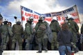 Riots in athens Royalty Free Stock Photo