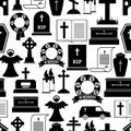 RIP and funeral background pattern