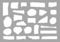 Rip paper pieces, fragments of page