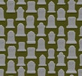 RIP seamless pattern. Old gravestone ornament. Cemetery background. Tomb texture. Grave Ancient. Tombstone With cracks Royalty Free Stock Photo