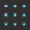 rip , spider ,groups , halloween , rip , graveyard , horror , eps icons set vector