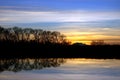 Riparian Sunset Royalty Free Stock Photo