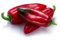 Ripe Anaheim California peppers, paths Royalty Free Stock Photo
