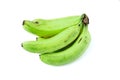 Ripe banana, green cavendish bananas ready to eat.